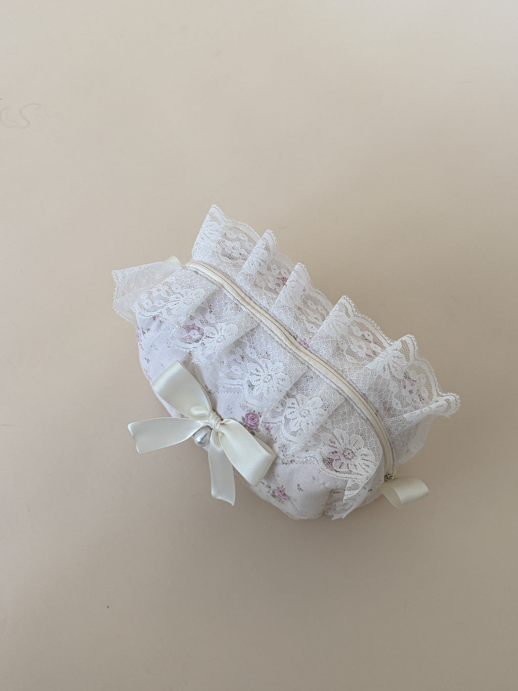 Zarina Floral Cotton Makeup Bag