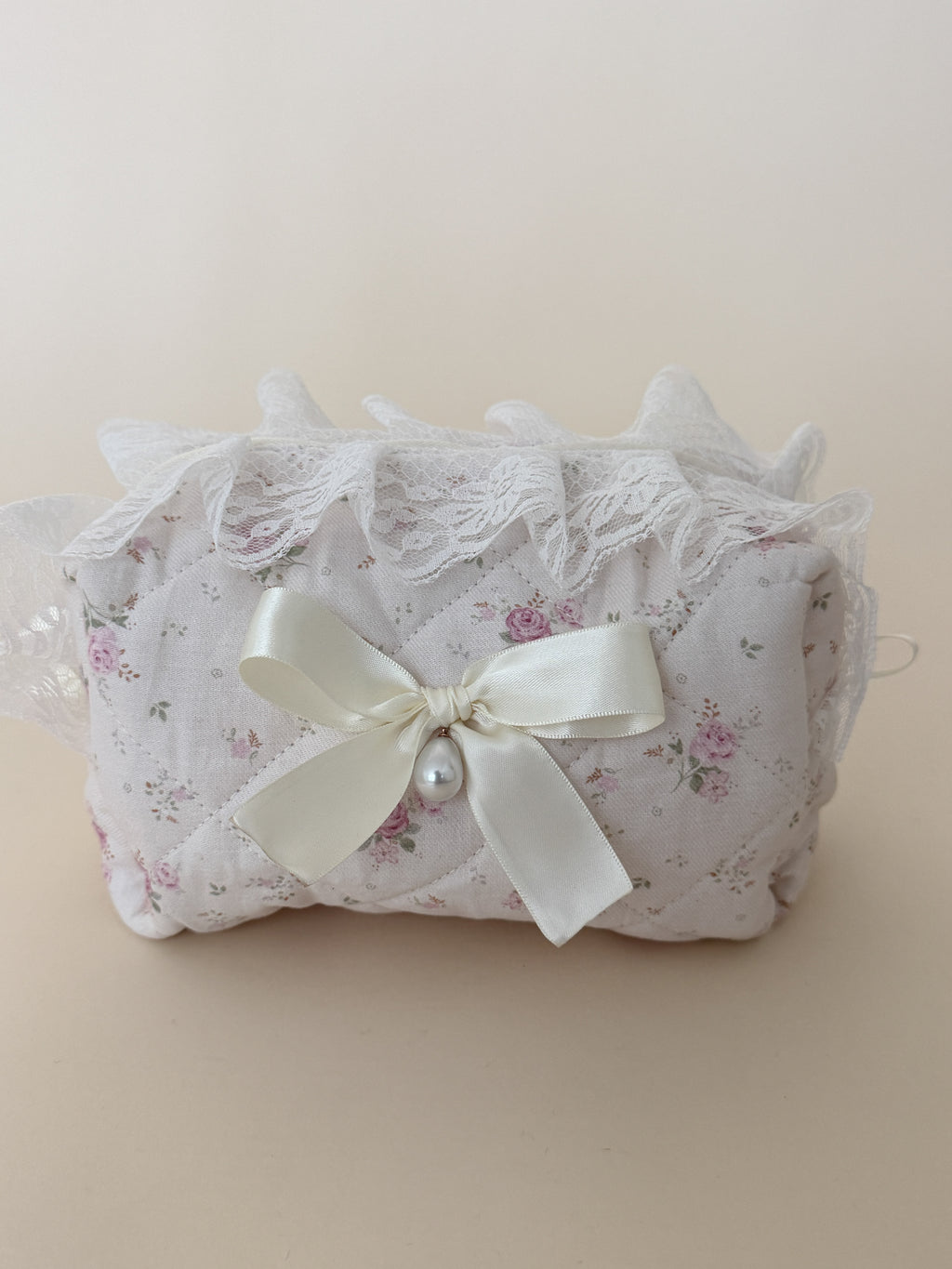 Zarina Floral Cotton Makeup Bag