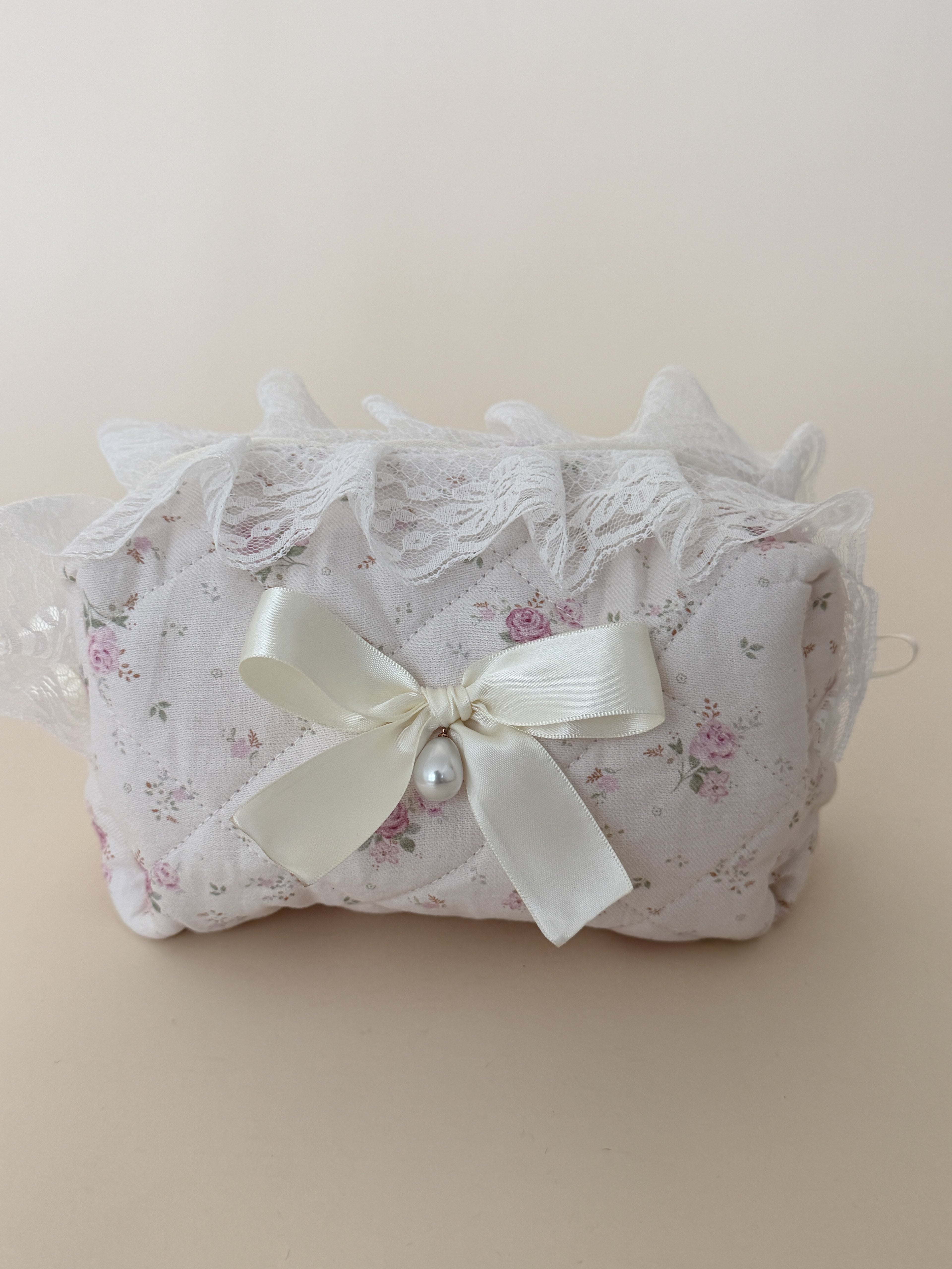 Zarina Floral Cotton Makeup Bag