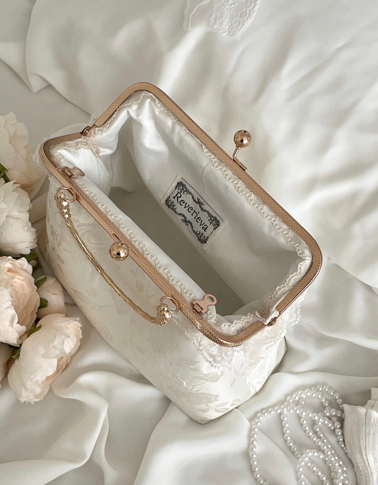 Ivory Jacquard Celestine Bag