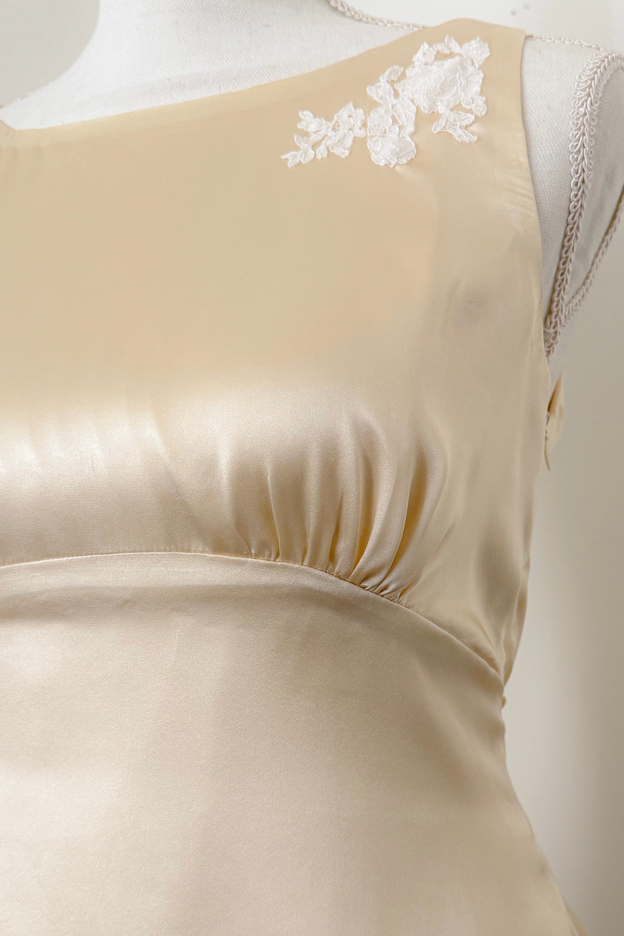 Audrey Silk Top in Buttery Ivory