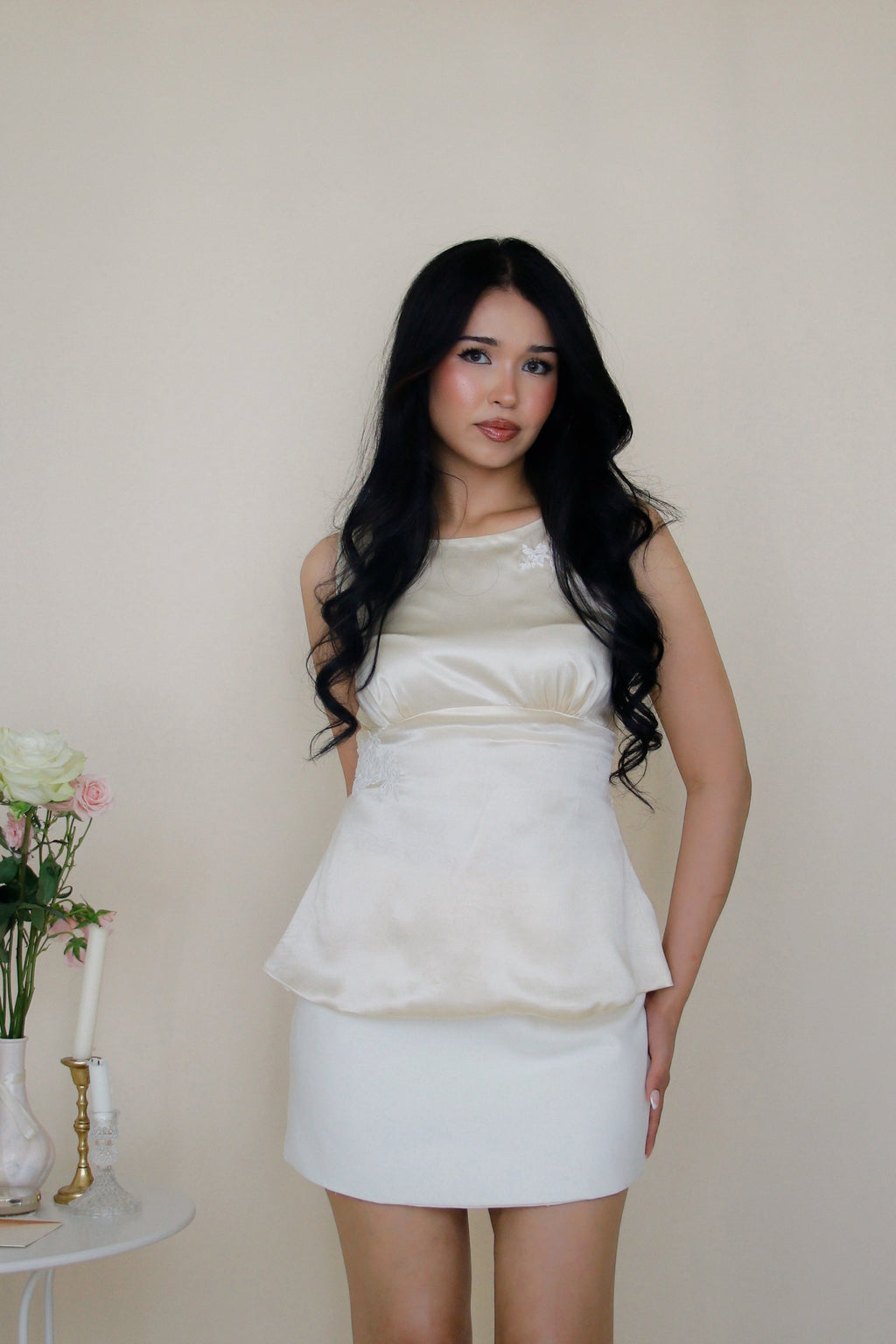 Audrey Silk Top in Buttery Ivory