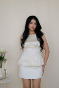 Audrey Silk Top in Buttery Ivory