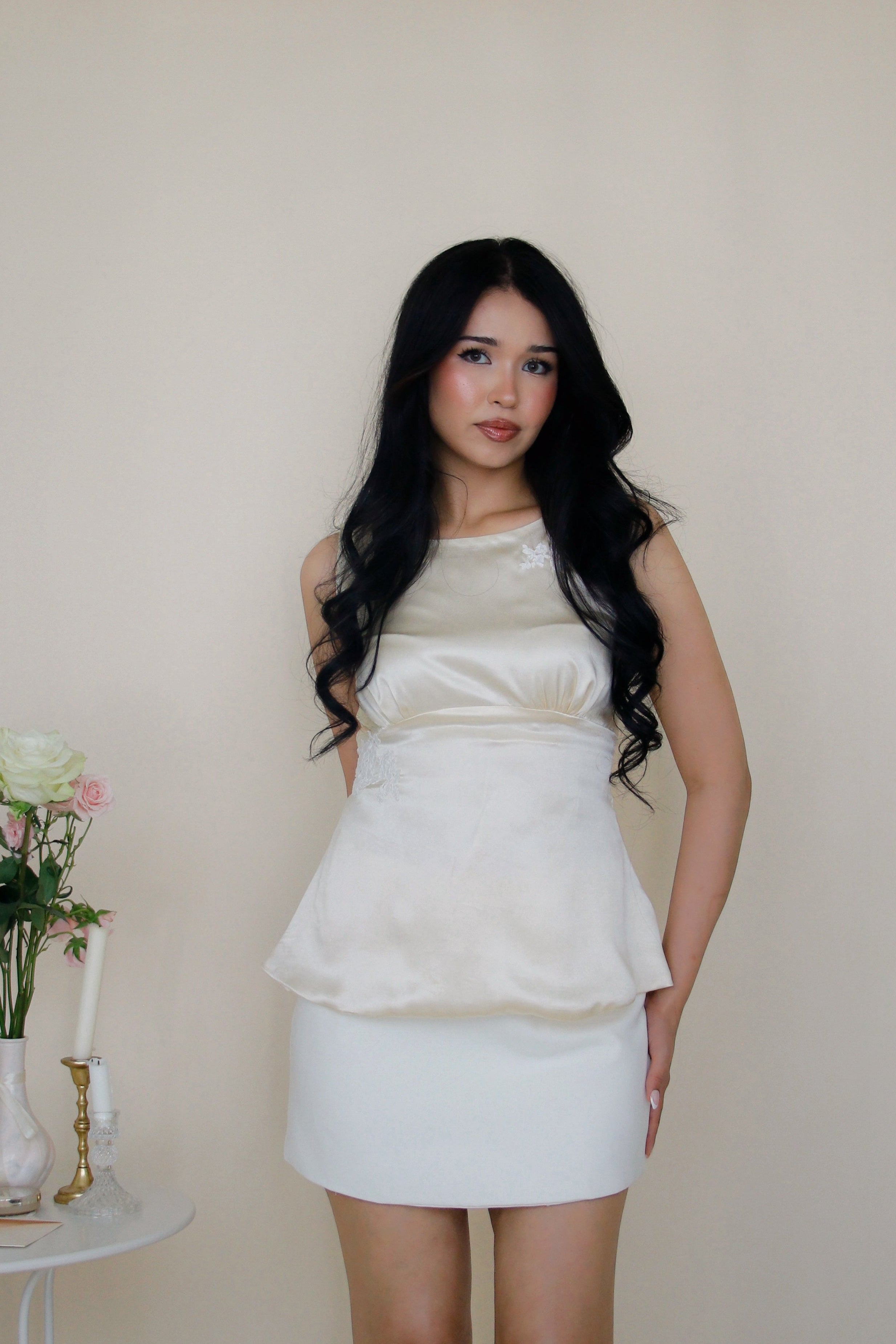Audrey Silk Top in Buttery Ivory